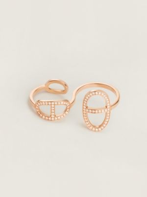 Chaine d'ancre Contour 더블 링