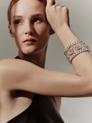 Chaine d'ancre Multichaines cuff bracelet, View: Worn, worn, view 2 of 3