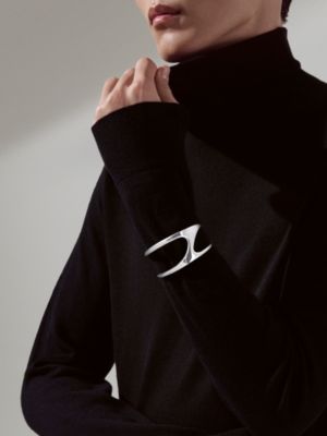 Chaine d'ancre Punk 커프 브레이슬릿, 라지 모델, 보기: 이미지: 제품 착용 이미지, worn, 3개 중 3번째 보기
