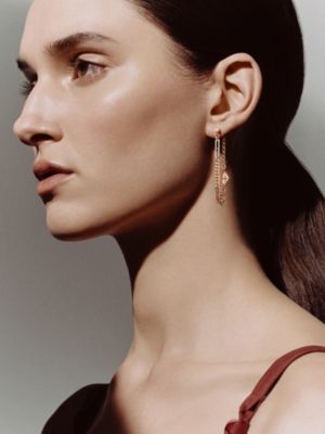 Mix and H single dangle earring, View: Worn, worn, view 2 of 2