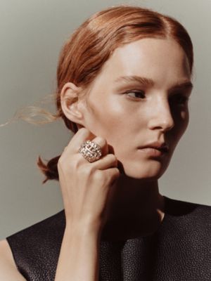 Chaine d'ancre Multichaines ring, very large model, View: Worn, worn, view 2 of 3