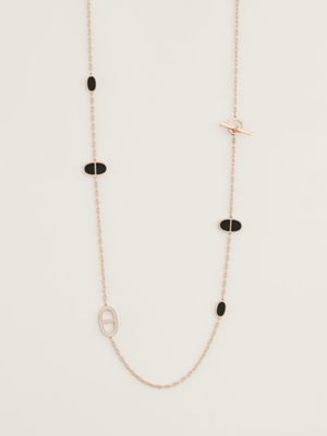Chaine d'ancre Verso long necklace, small model, View: front, front, view 3 of 5