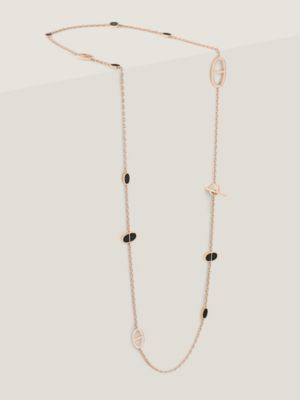 Chaine d'ancre Verso long necklace, small model, View: front, front, view 5 of 5