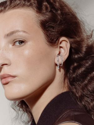 Hermès Clou d'H dangle earrings, large model, View: Worn, worn, view 2 of 2