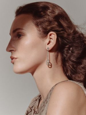 Chaine d'ancre Alea II dangle earrings, View: Worn, worn, view 2 of 2