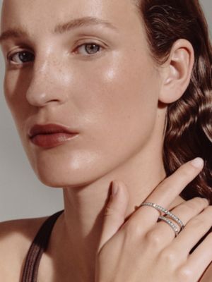 Hermès Clou d'H double ring, View: Worn, worn, view 2 of 3