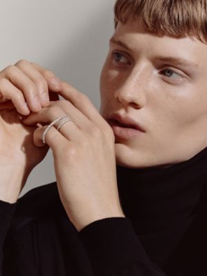 Hermès Clou d'H double ring, View: Worn, worn, view 3 of 3
