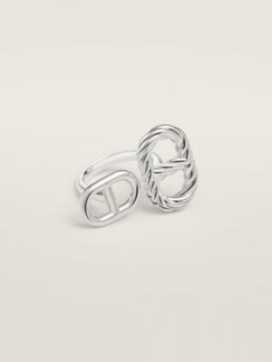 Chaine d'ancre Alea II twisted ring, medium/small model
