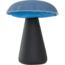 Mushroom paperweight MM, azur/noir