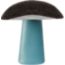 Mushroom paperweight PM, reglisse/ciel/craie