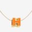 Cage d'H pendant, orange