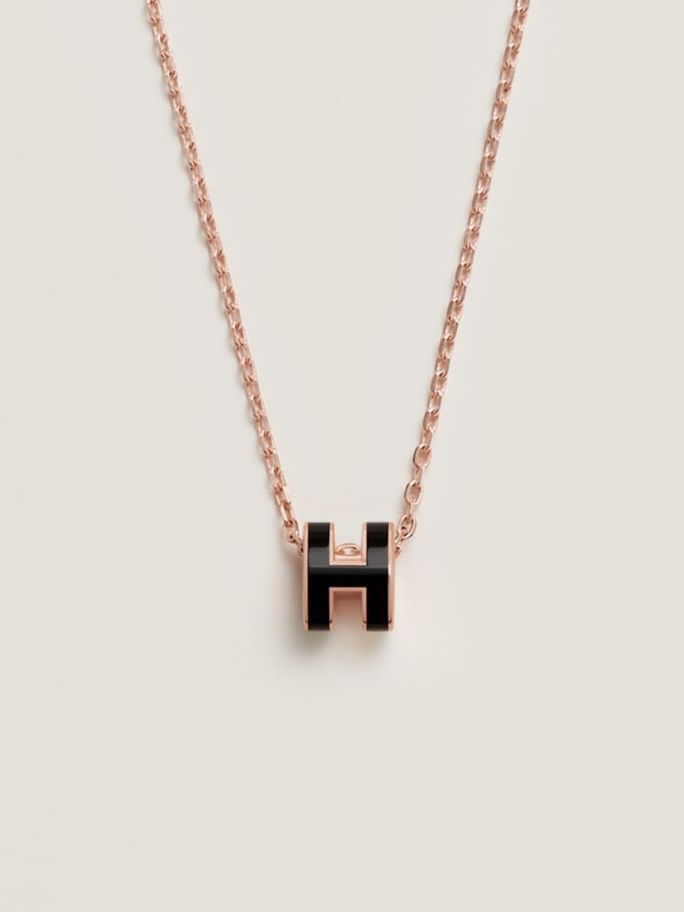 HERMES　ミニポップ h ペンダントゴールデンローズ×ローズ・ドラジェ Mini Pop H pendant | Hermès USA