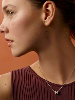 Mini Pop H pendant, View: Worn, worn, view 2 of 3