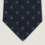 Cravate Grenadine Maillon, bleu gris/bleu moyen