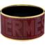 Hermes Sellier bangle, bourgogne