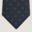 Grenadine de Soie tie, marine/indigo