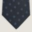 Grenadine Equestre tie 7&nbsp;cm, marine/ciel