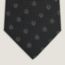 Grenadine Equestre tie 7&nbsp;cm, noir/gris