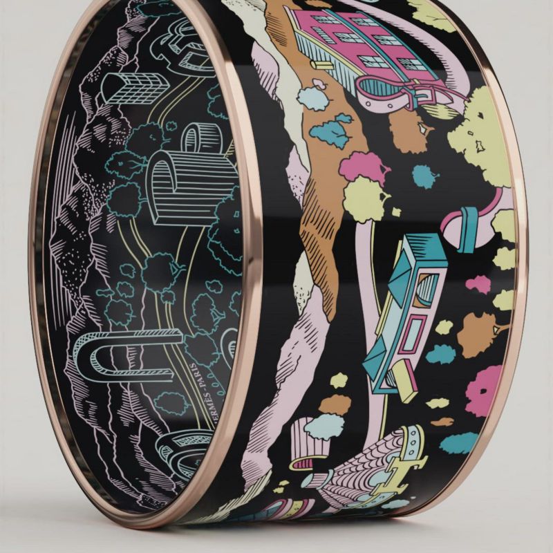 Tout en Clic bangle - Pink | Hermès USA