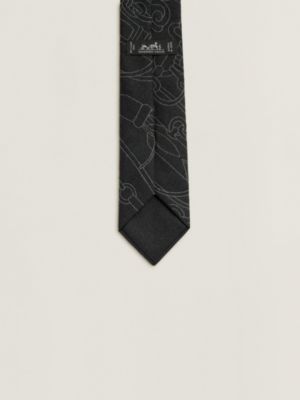 Cliquetis Finesse刺繡領帶 7&nbsp;cm, 檢視: 反面, back, 檢視共3張圖片的第3張
