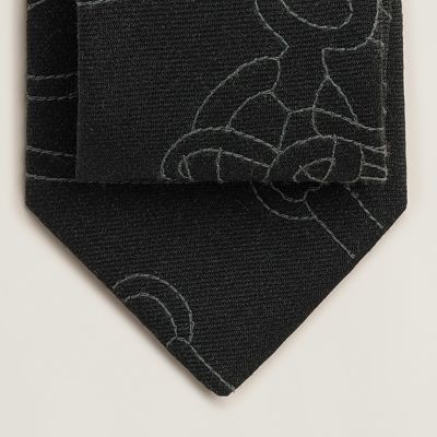 Cliquetis Finesse embroidered tie 7&nbsp;cm