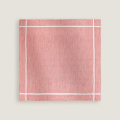 エルメス ハンカチ ハンカチーフ ブランド コットン100％ ピンク系  