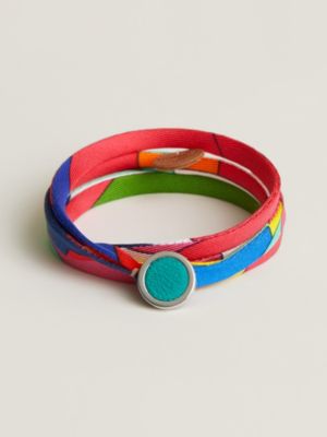Double tour silk bracelet, View: front, front, view 4 of 4