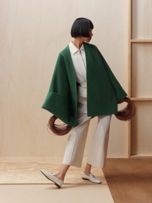Single-sleeved reversible cape, View: Worn, worn, view 2 of 6