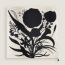 Bouquet Final leather tassel scarf 90, crème/noir/vermillon