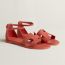 Santorini sandal, rouge tomette