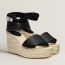 Tipoli espadrille, noir, no stock