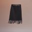 Fringe skirt, noir, no stock
