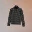 "Tatersale" high collar sweater, noir, no stock