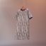 "Clic Clac a Pois Losanges" maxi dress, gris crayon, no stock