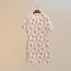 "Clic Clac a Pois Losanges" maxi dress, blanc, no stock