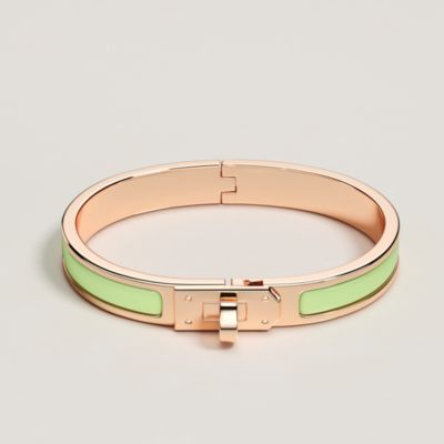 HERMES アルテミスブレスレット グリーン エルメス アルテミス ブレスレット GP×革 グリーン A3381575