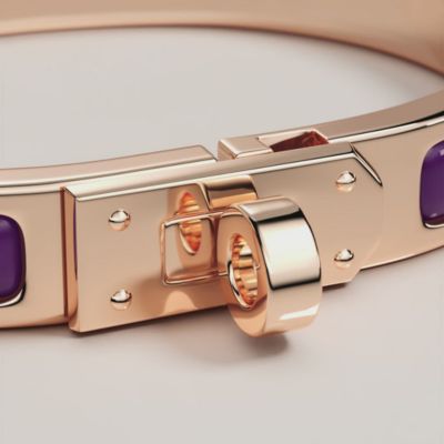 HERMES Hブレス　パープル HERMES Hブレスパープル