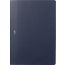 Carnet blanc Grain d'H A5, bleu carbone