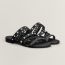 Amalfi sandal, noir