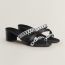 Ajaccio sandal, noir/gris argent