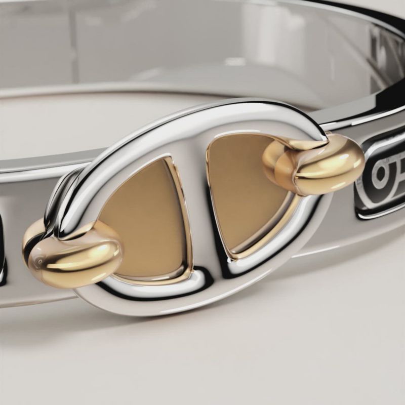 【未使用品】HERMES sellierエルメスセリエ　エナメルブレスレット エナメルブレスレット-