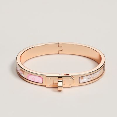 HERMES エルメス ミニ・ケリー レザーブレスレット ピンク レザーブレスレット 《ミニ・ケリー》 ドゥブルトゥール