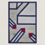 Cordelie Tremplin Carpet, marine/carmin
