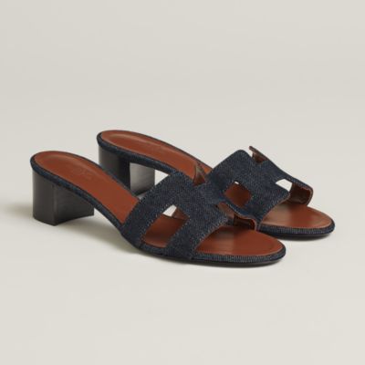 Hermes Royal Blue Oran Sandals 41 – The Closet