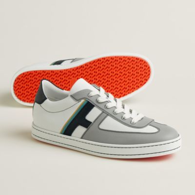 HERMES お洒落スニーカー 本革レザー スエード Hロゴ Boomerang Boomerang sneaker | Hermès USA