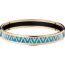 Manufacture de Boucleries Chevrons bangle, graffitis bleu