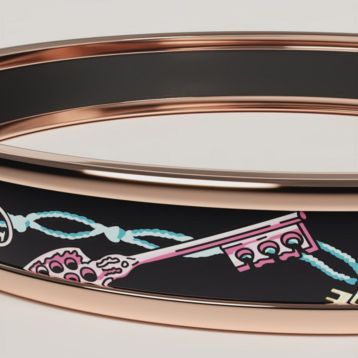 エナメルブレスレット 《レ・クレ》 - ピンク | Hermès - エルメス