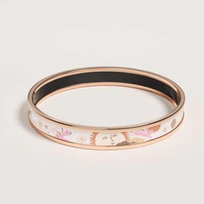 HERMES エンボス加工 バングル Sサイズ エルメス】のシルバーブレスレットは夏の味方 - スモールグッド