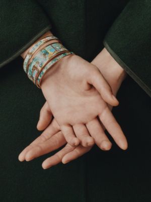 Rewilding Nature bangle, View: Worn, worn, view 3 of 4