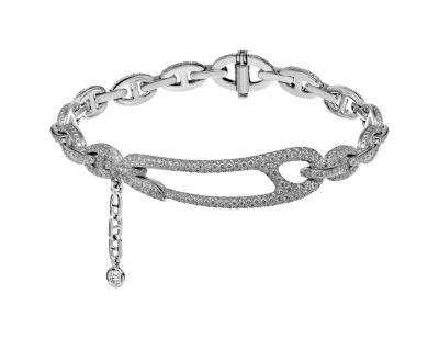Chaine d'ancre Punk bracelet, medium model, View: front, front, view 2 of 2